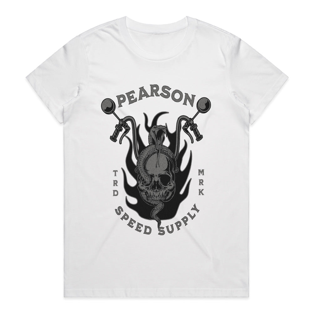 Pearson Speed Supply T-Shirt – Skull & Snake Biker Outlaw Tee