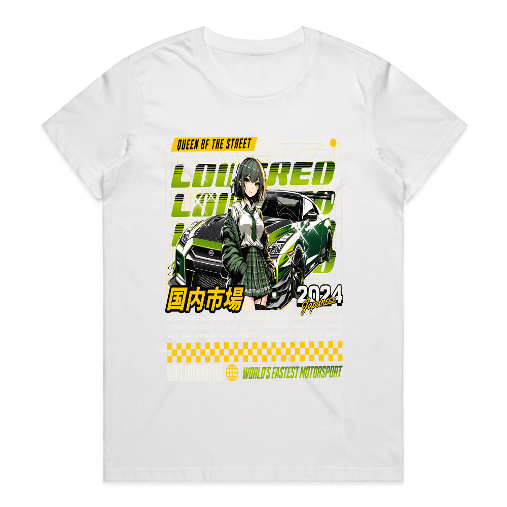 Queen of The Street T-Shirt – JDM Anime Racing Edition