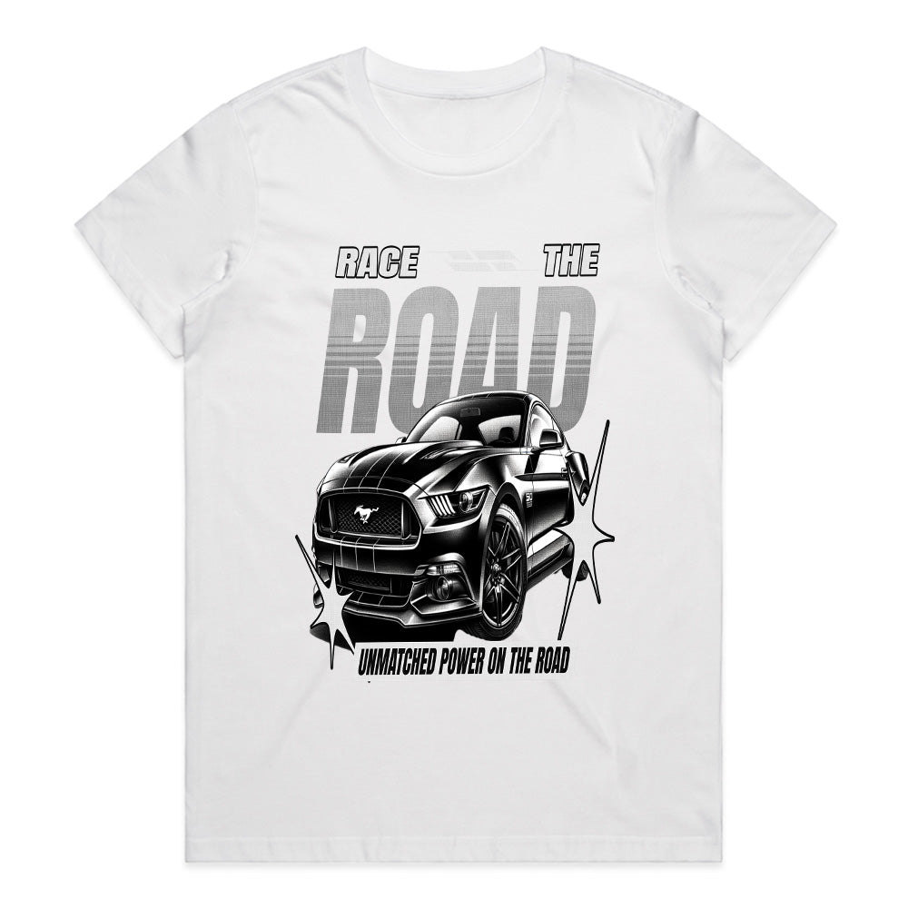 Race The Road T-Shirt – Unmatched Power Muscle Car Edition