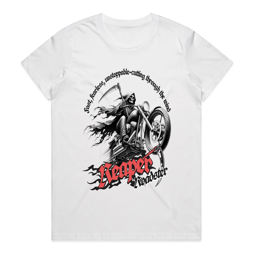 Reaper Roadster T-Shirt – Grim Reaper Biker Ride of Doom Tee
