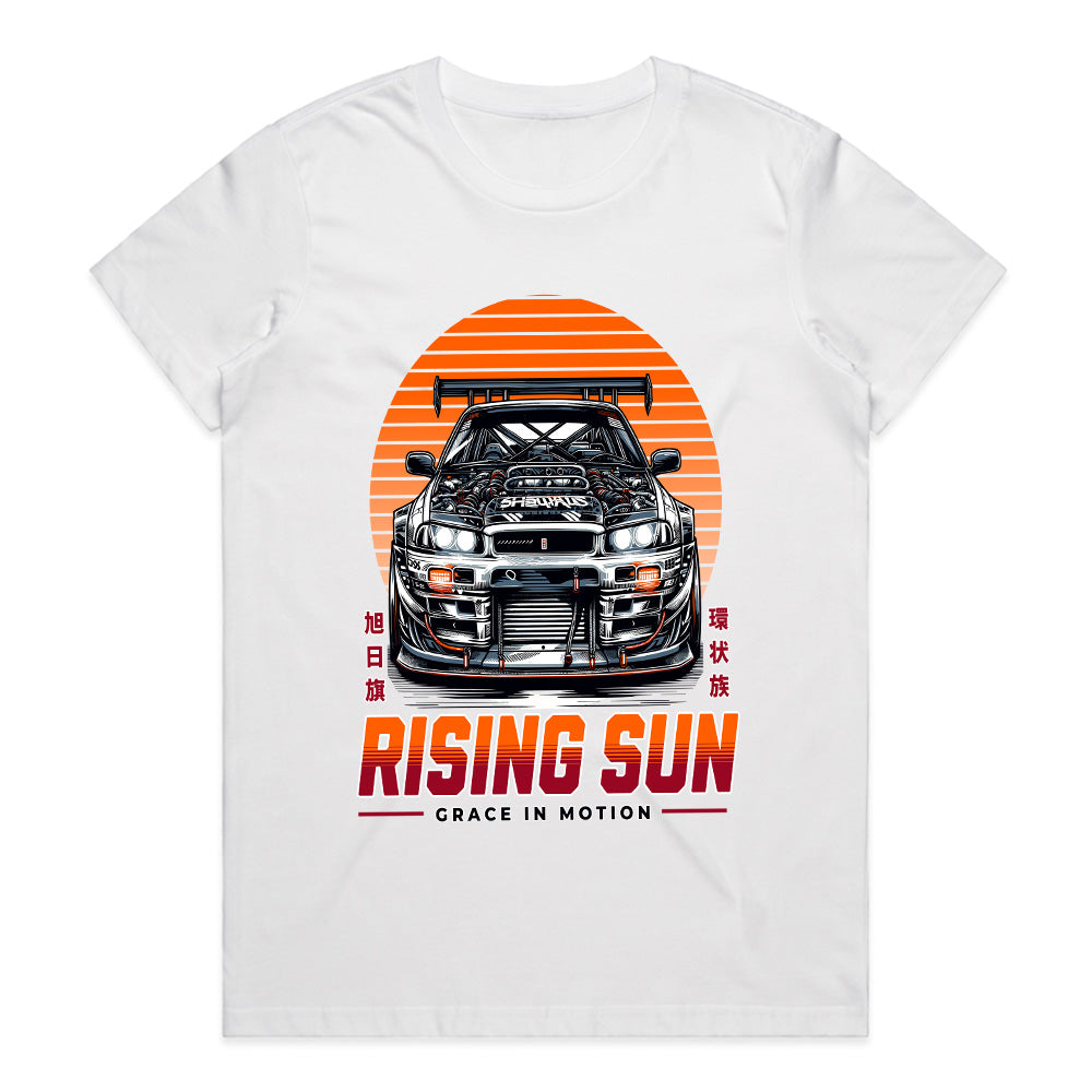 Rising Sun JDM Legends T-Shirt – Grace in Motion Edition