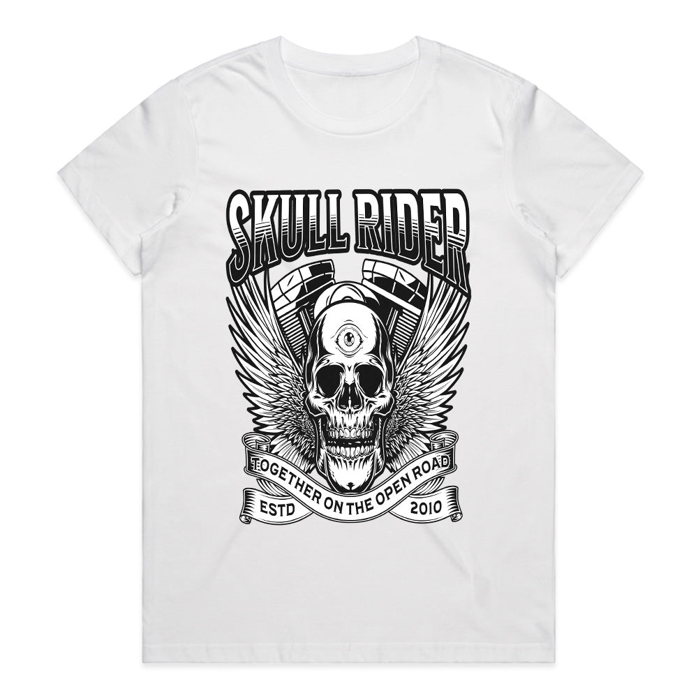 Skull Rider T-Shirt – Third Eye Biker Spirit Tee