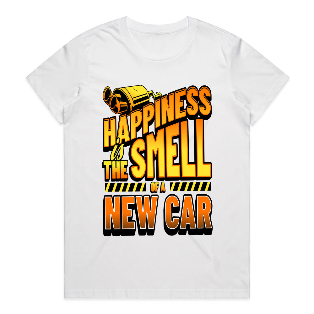 Happiness is the Smell of a New Car T-Shirt – Perfect Gift for Car Lovers