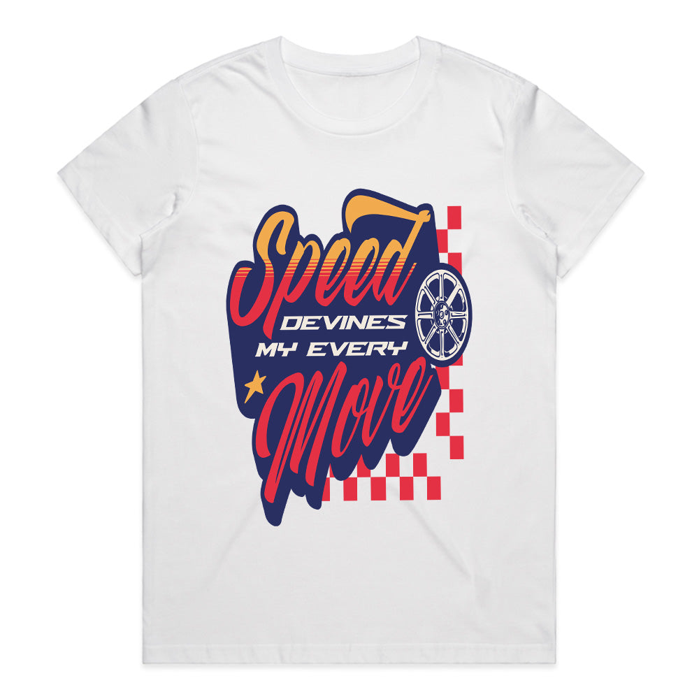 Speed Defines My Every Move Racing Typography T-Shirt