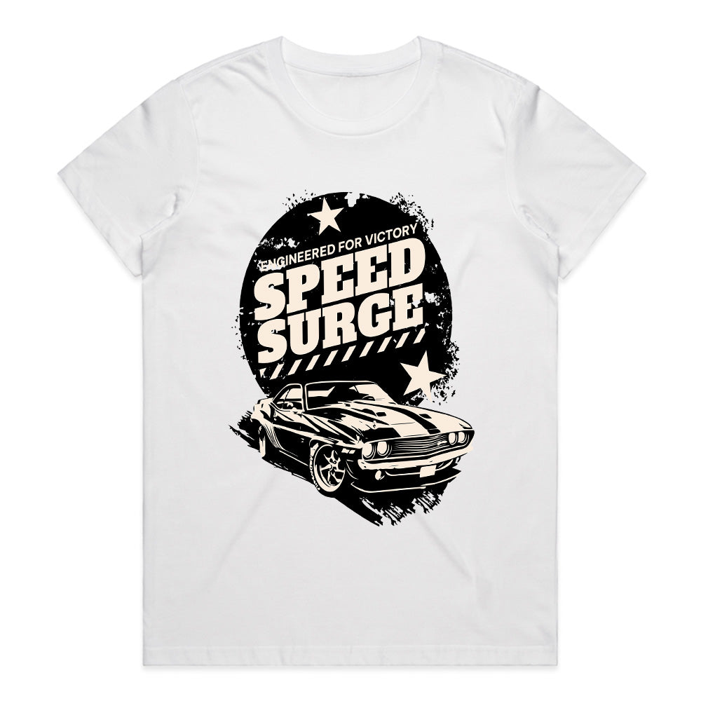 Speed Surge: Vintage Muscle Car Power T-Shirt – Engineered for Victory