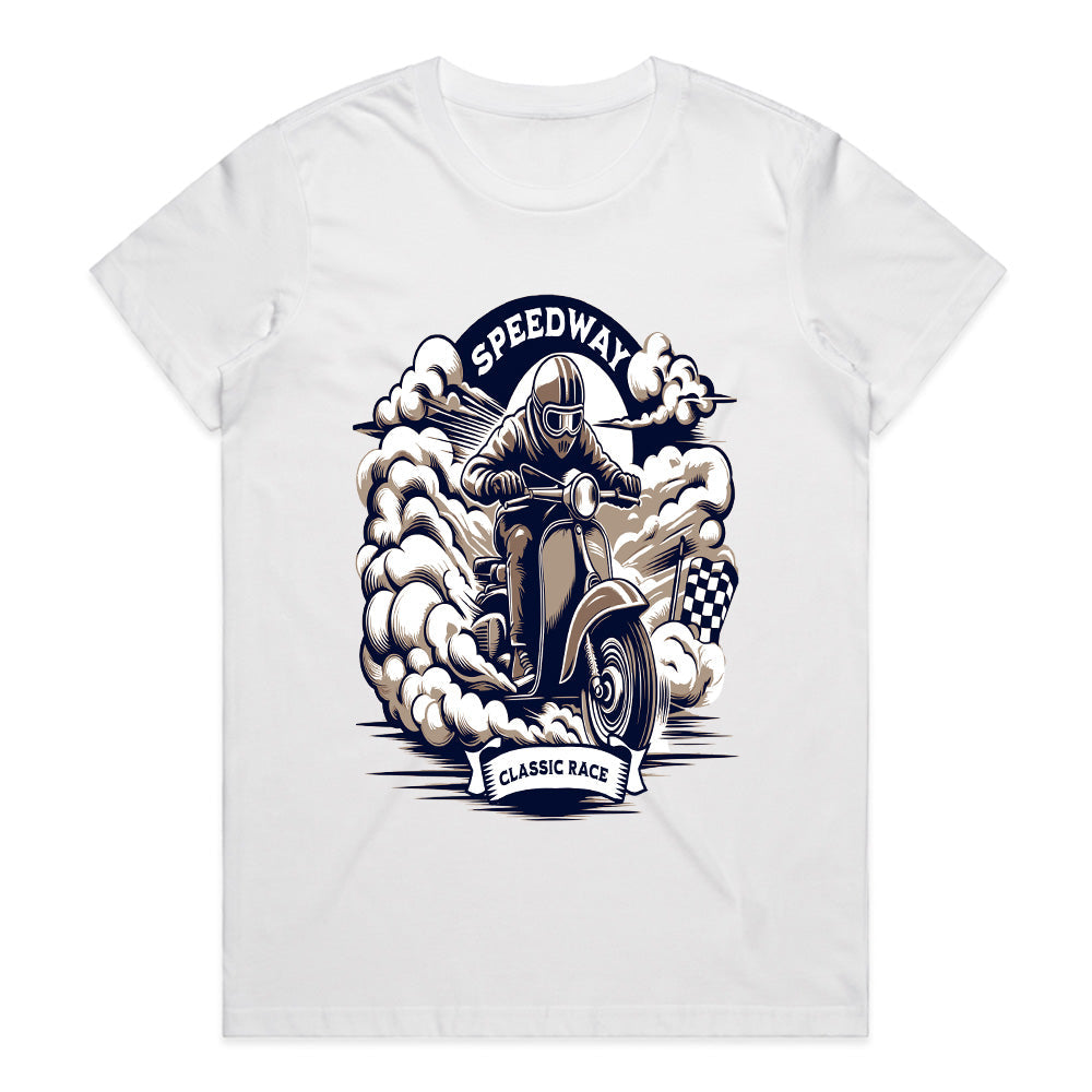 Speedway Classic Race T-Shirt – Retro Motorcycle Racing Tee