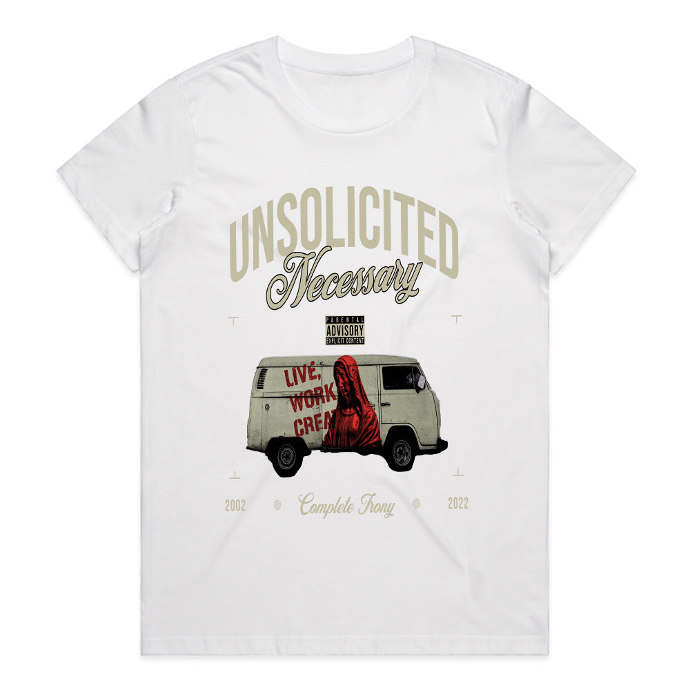 Unsolicited Necessary – Live Work Create Street Art T-Shirt