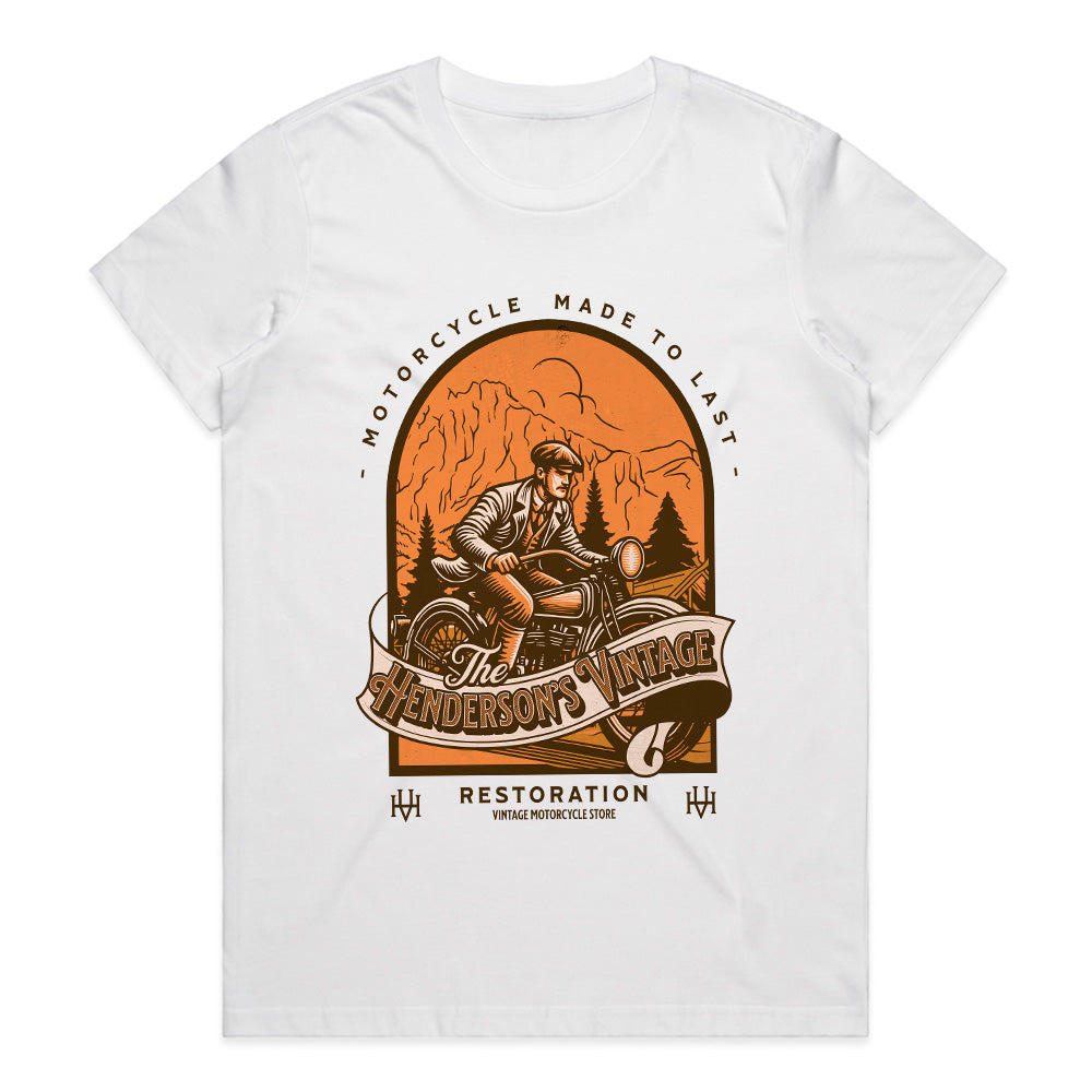 The Henderson’s Vintage Motorcycle T-Shirt – Classic Retro Rider Tee