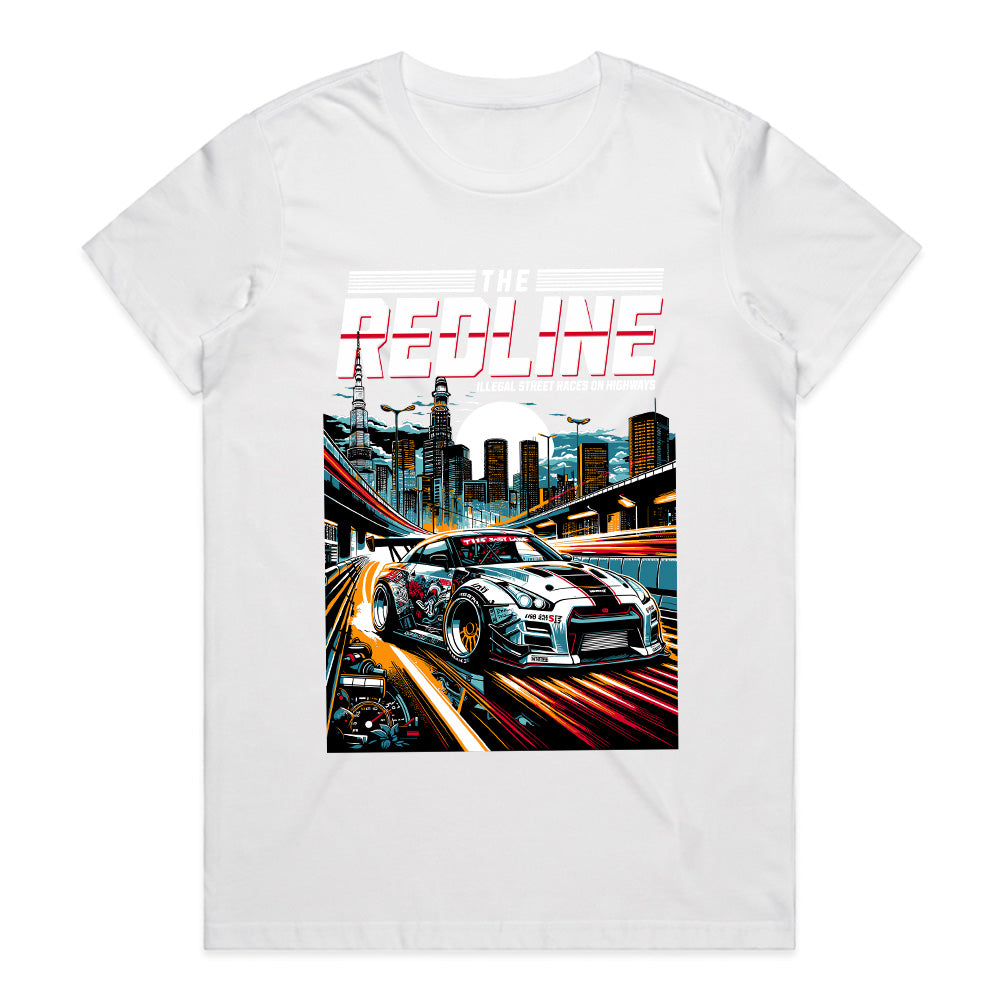 The Redline – Illegal Street Racing Highway Drift T-Shirt