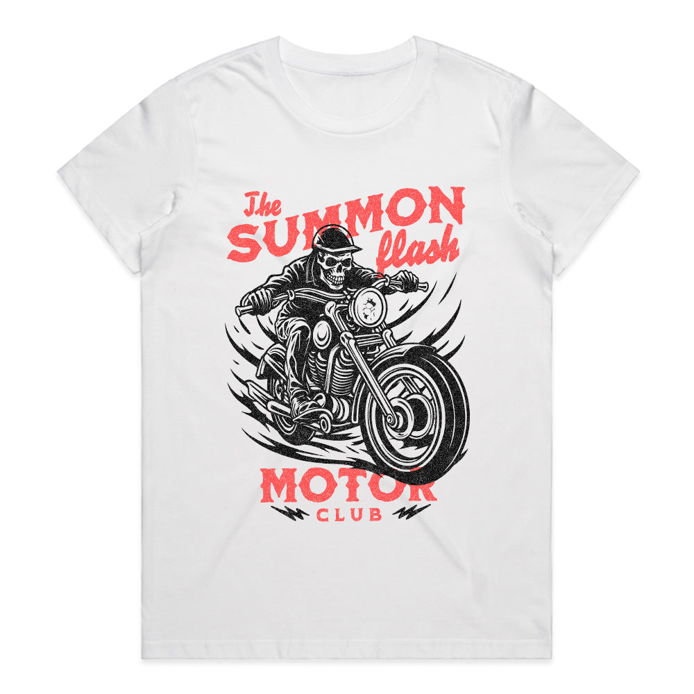 The Summon Flash Motor Club T-Shirt – Skull Rider Biker Tee