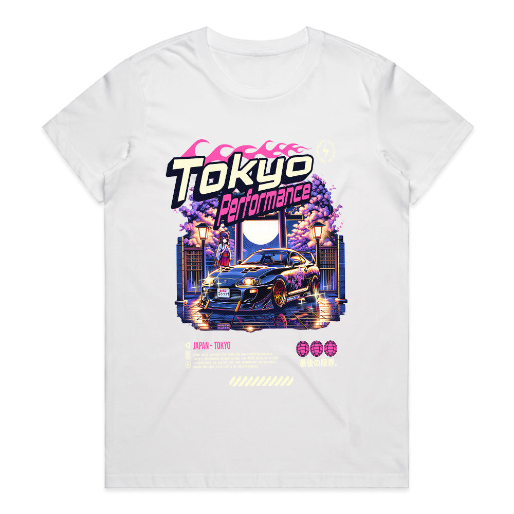Tokyo Performance – Neon JDM Nightlife Supra T-Shirt