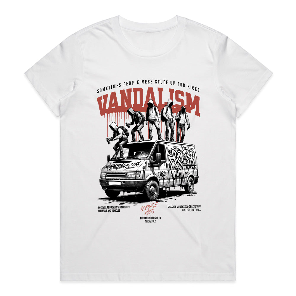 Urban Rebellion Graffiti Van – Vandalism Street Art T-Shirt