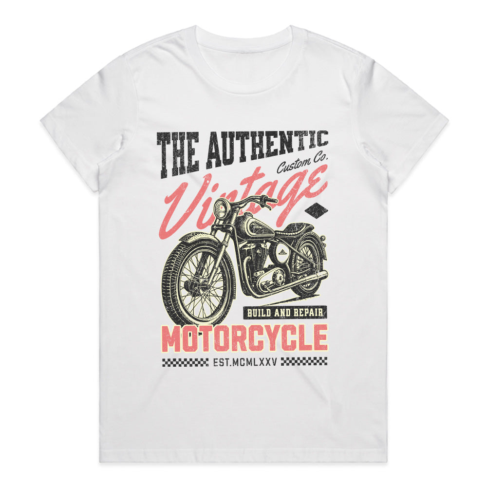 Vintage Motorcycle T-Shirt – Classic Biker Heritage Apparel