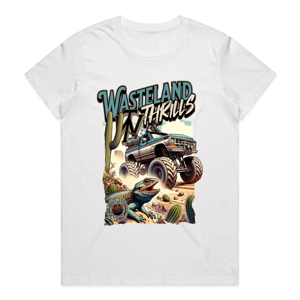 Wasteland Thrills — Retro Off-Road Monster Truck Adventure T-Shirt