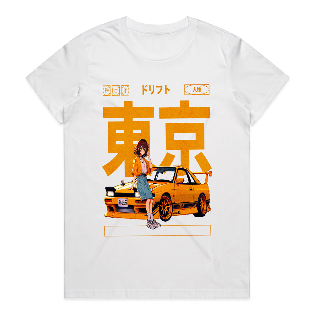 Tokyo Drift Girl — Anime Style JDM Street Racing T-Shirt