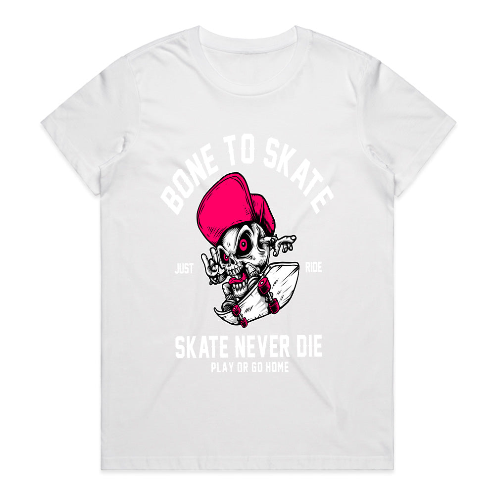 Bone to Skate – Rebel Rider Skull Tee