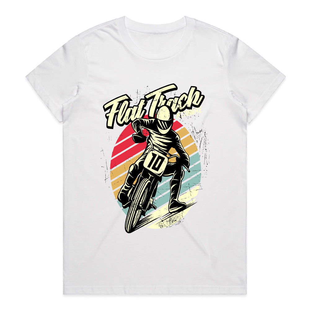 Flat Track Fury – Vintage Moto Speed Tee