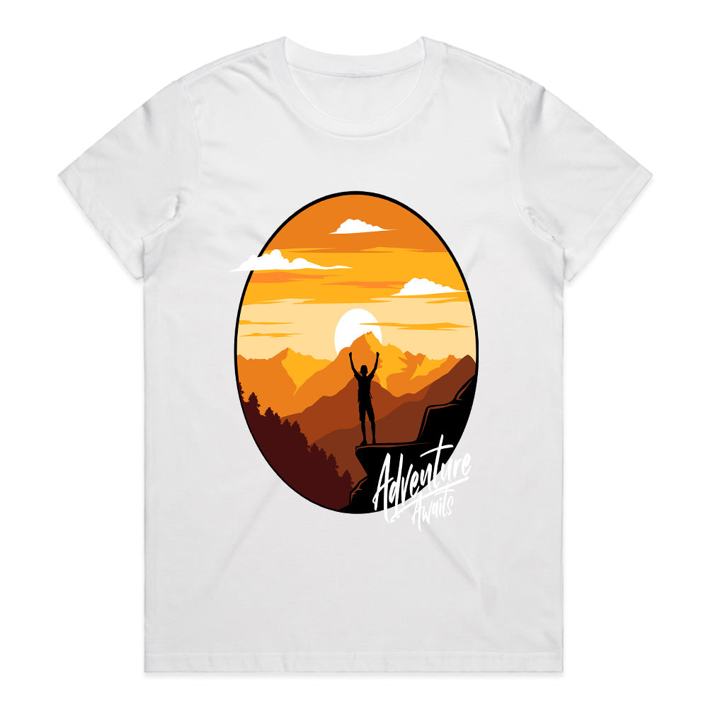 Summit Sunrise – Adventure Awaits Tee