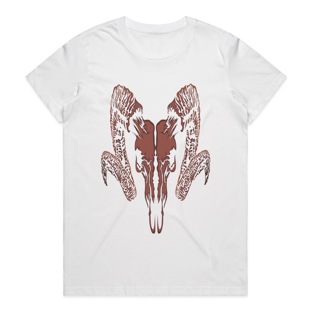 Infernal Horns: Crimson Skull Sigil Tee