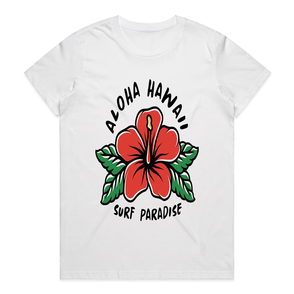 Aloha Blossom Surf Tee