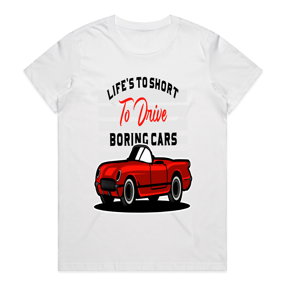 Drive With Passion - No Boring Cars Tee