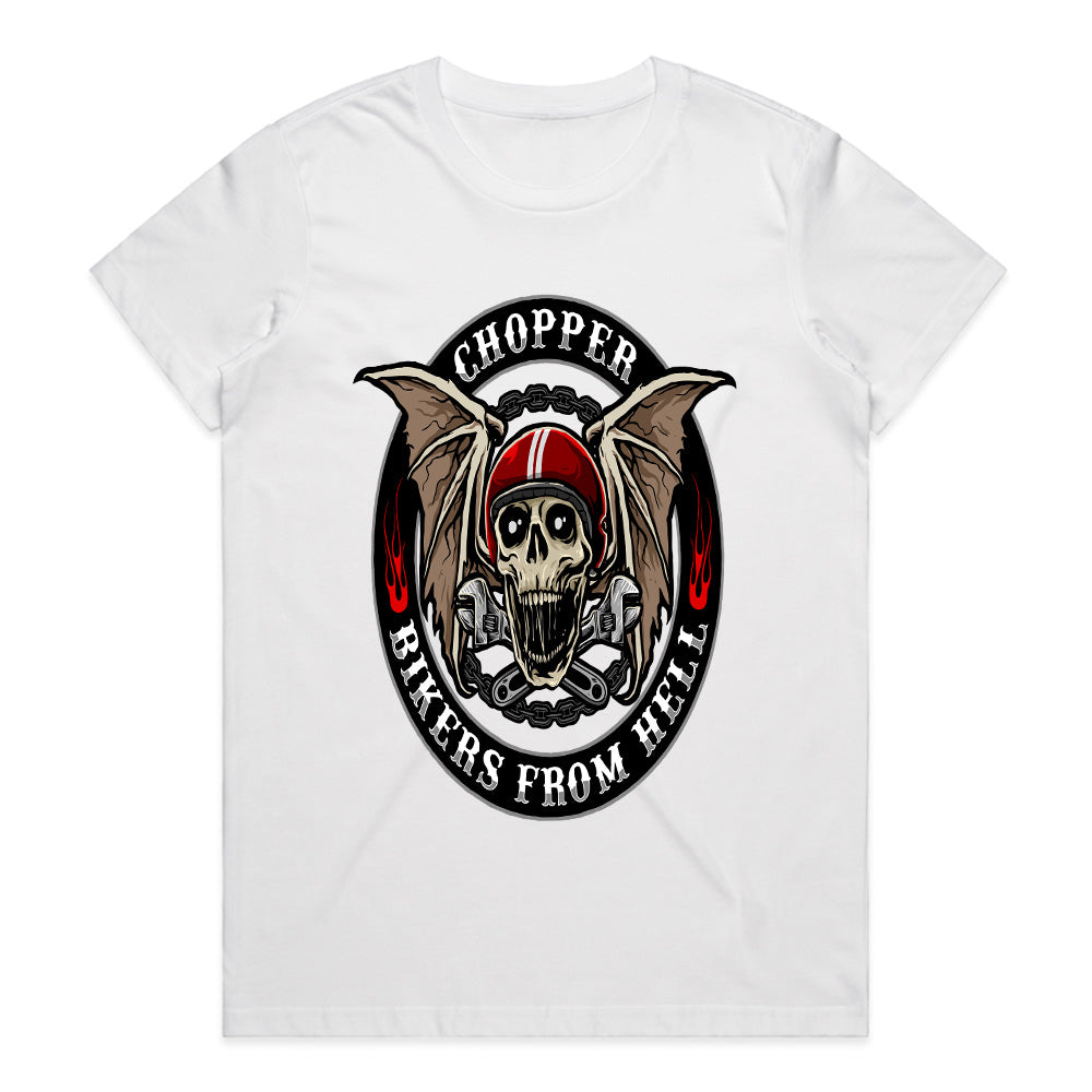 Bikers From Hell - Chopper Skull Rider Tee