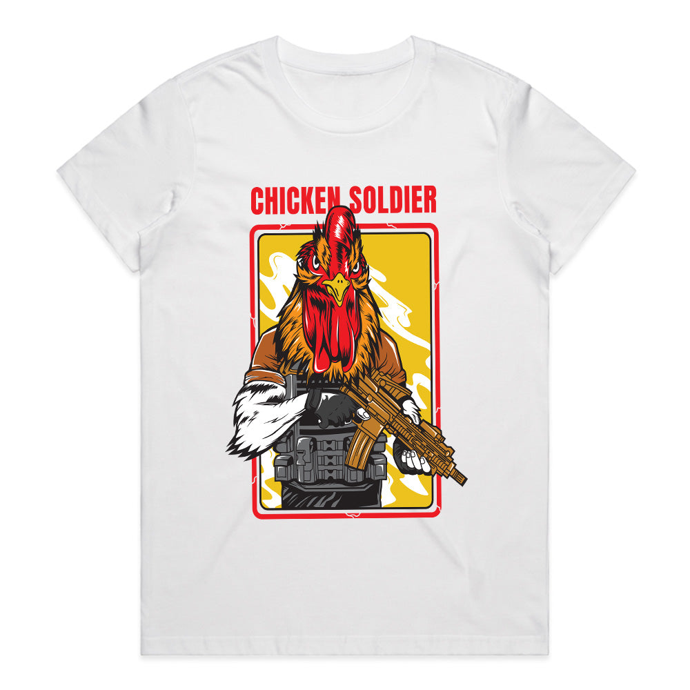 Chicken Soldier - Battle-Ready Warrior Tee