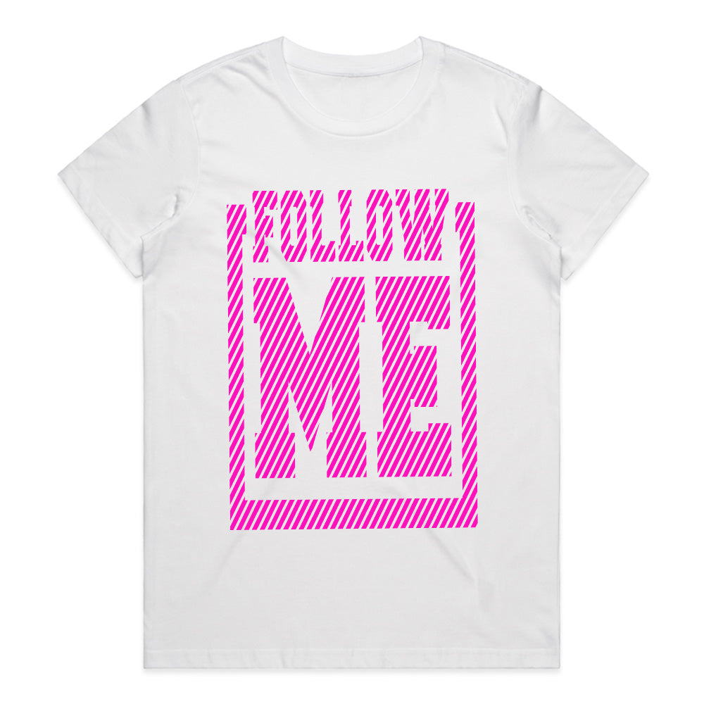 Follow Me: Bold Neon Statement Tee