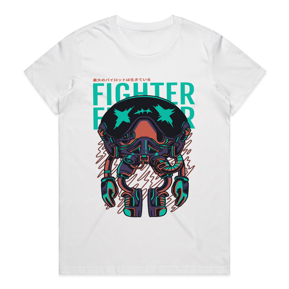 Neon Ace: Fighter Pilot Vision Tee