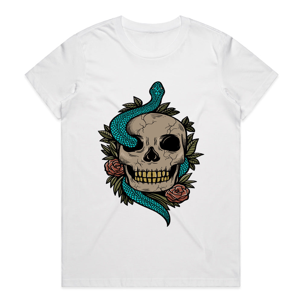 Serpent's Embrace: Death & Bloom Tee