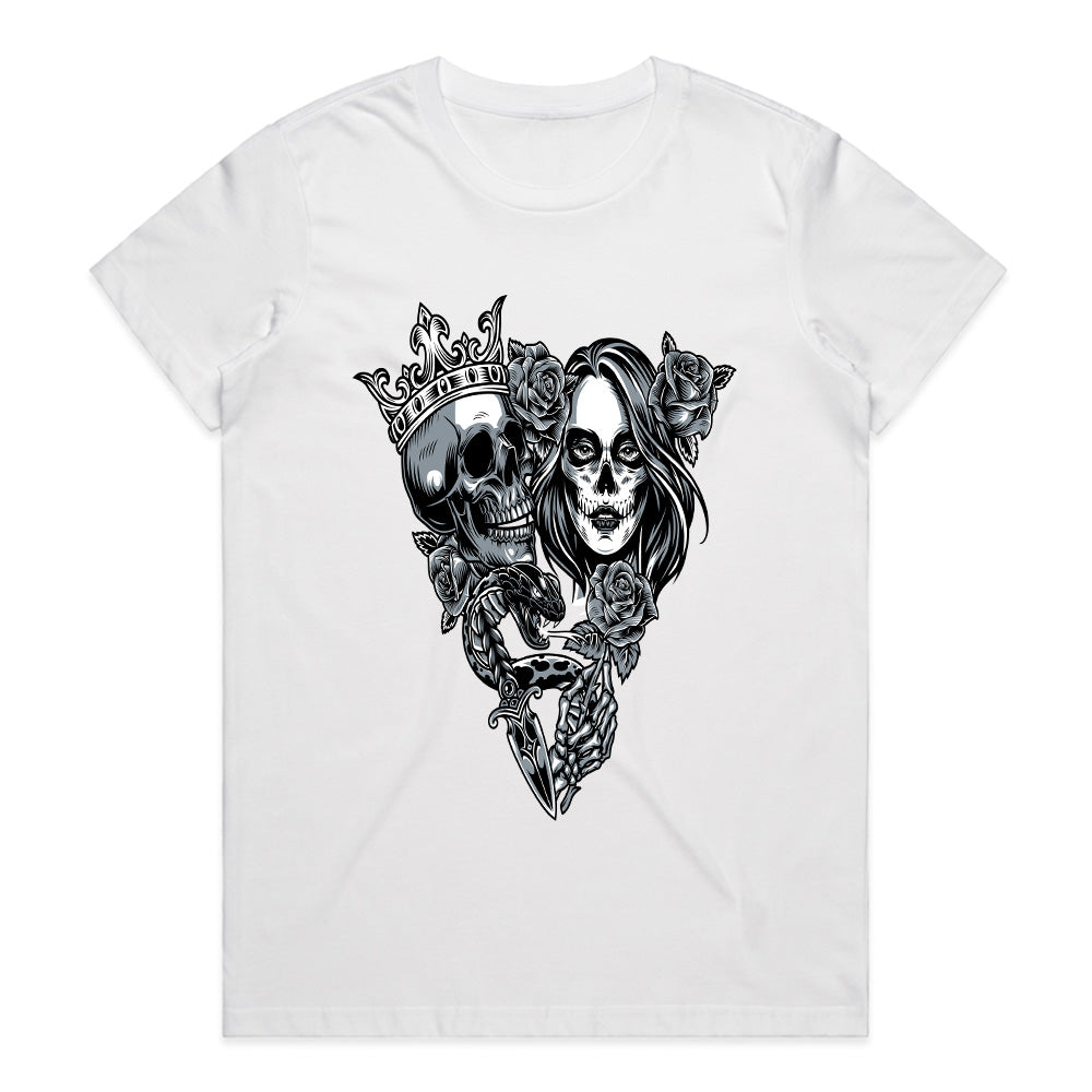 Eternal Bond: King & Queen of Skulls Tee