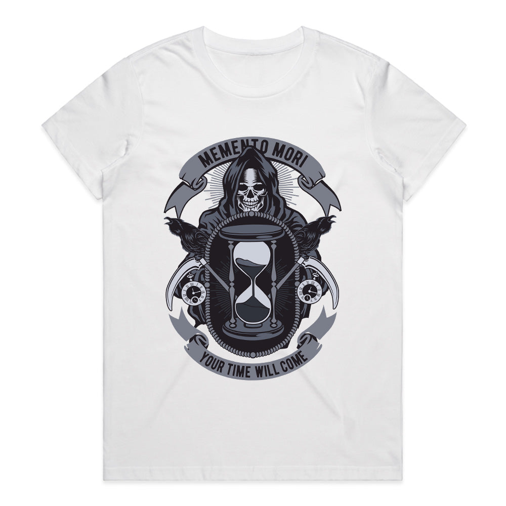 Memento Mortis: The Hourglass Reaper Tee
