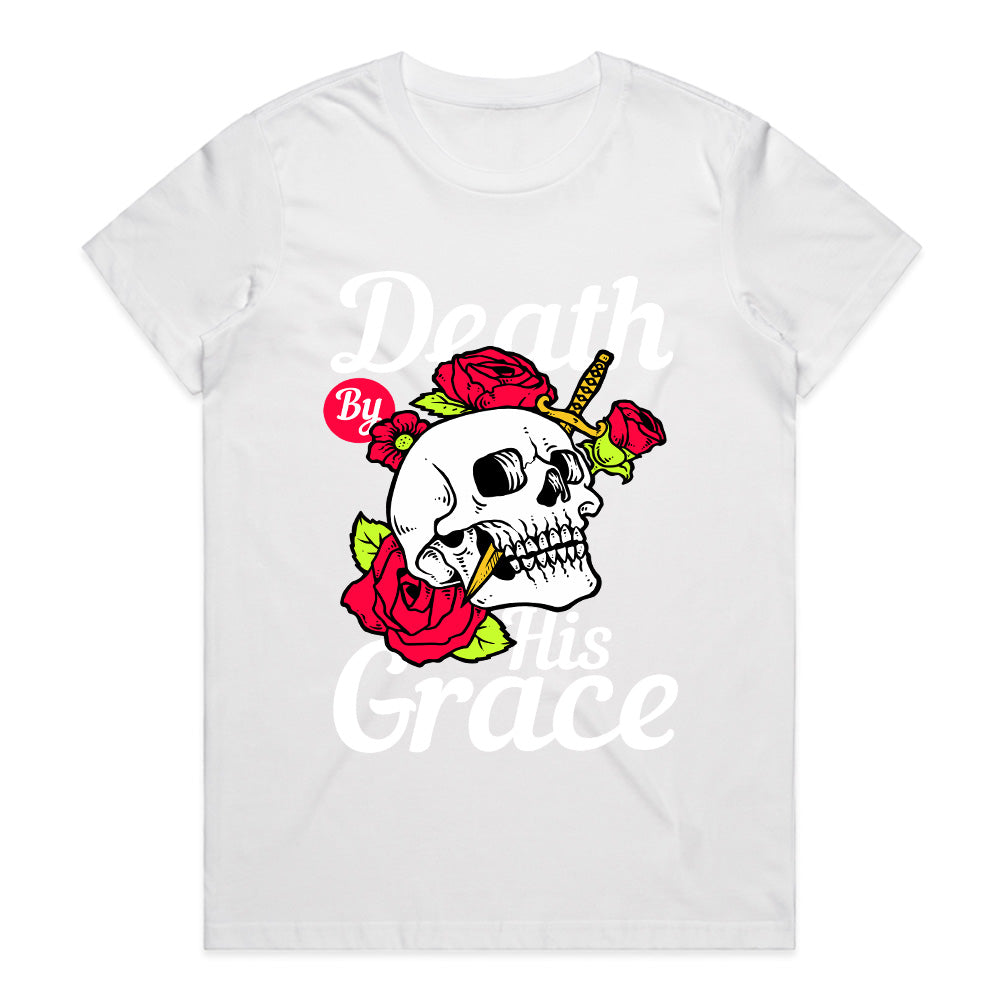 Death By His Grace Skull Tee