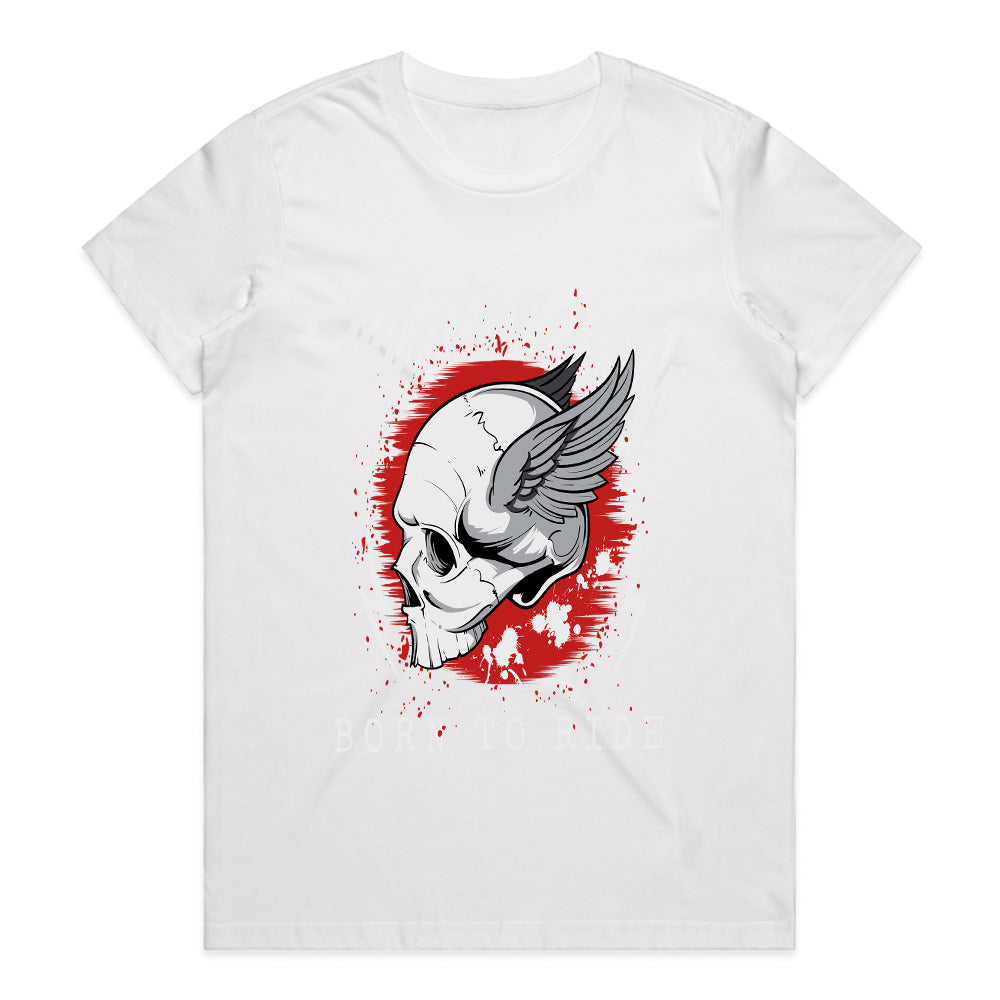 MotorCity Skull: Born to Ride Rebel Tee