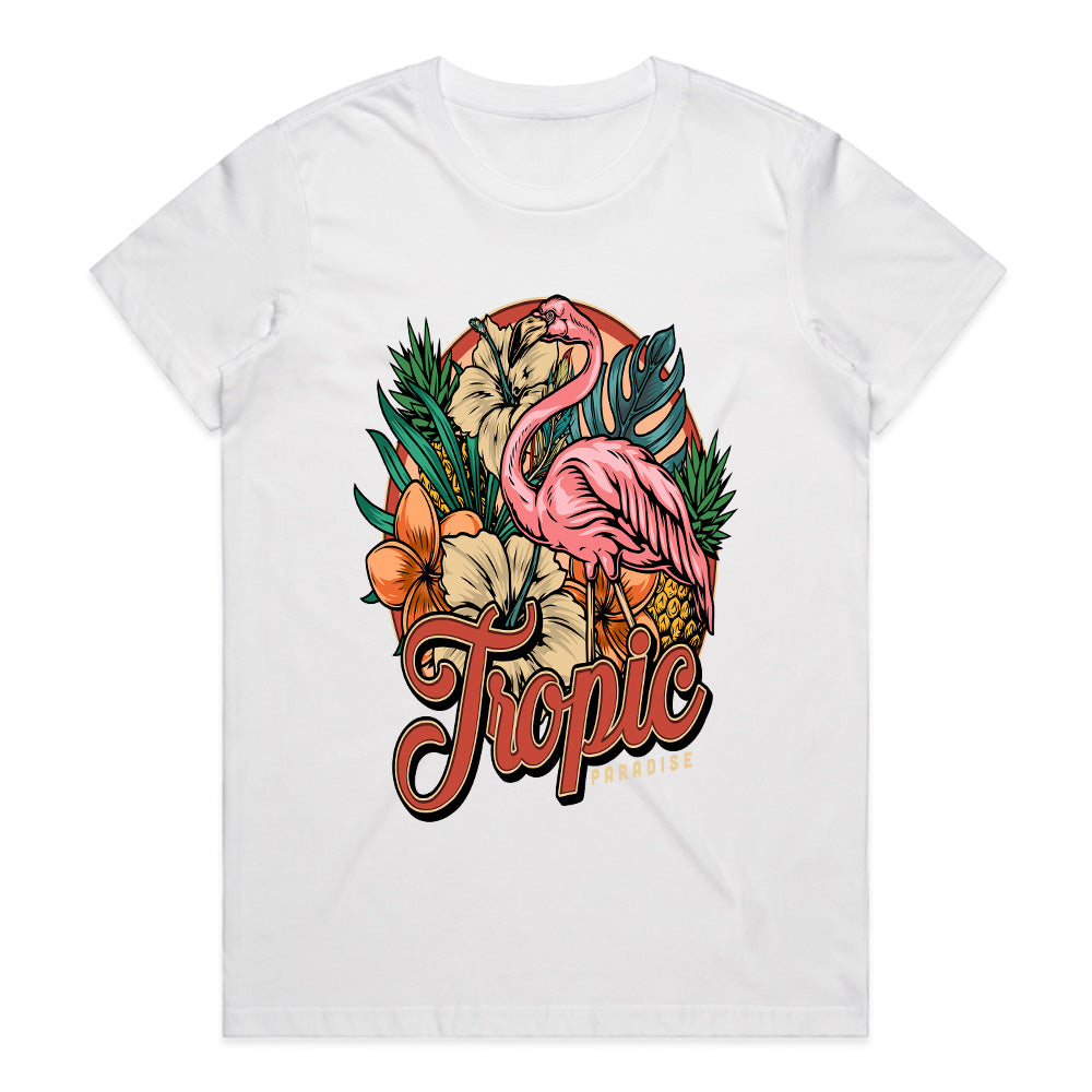 Tropic Paradise Flamingo Escape Tee