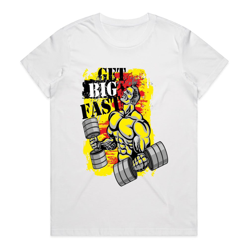 Get Big Fast: Power Pump Gym Tee
