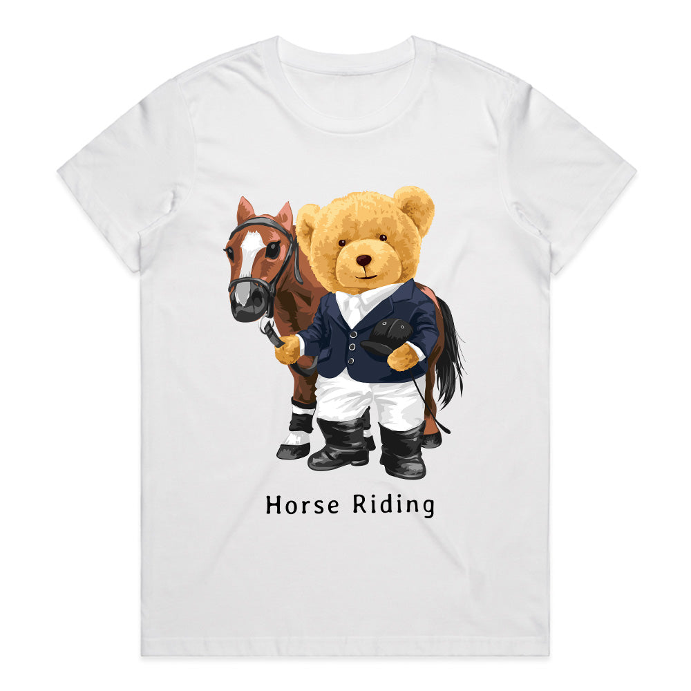 Equestrian Bear: Horse Riding Champion Tee