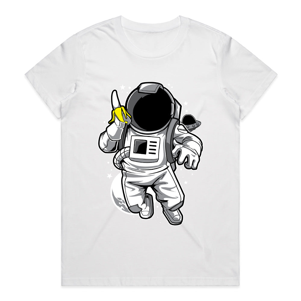 Cosmic Peel: Banana Astronaut Tee