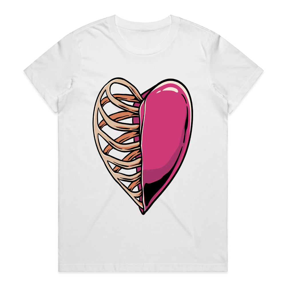 Half Exposed – Ribcage Heart Tee