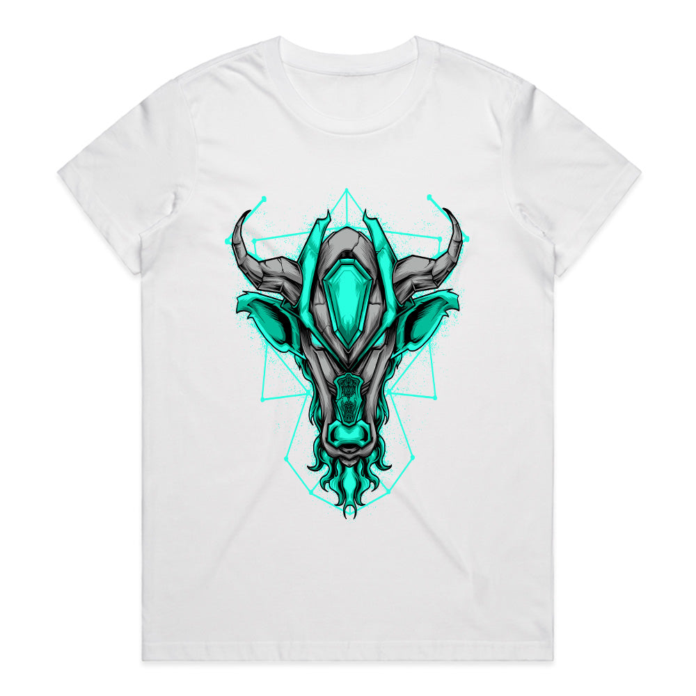 Cyber Minotaur – Neon Core Beast Tee