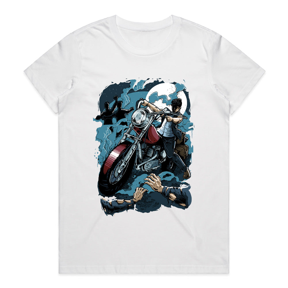 Midnight Escape – Zombie Rider Graphic Tee