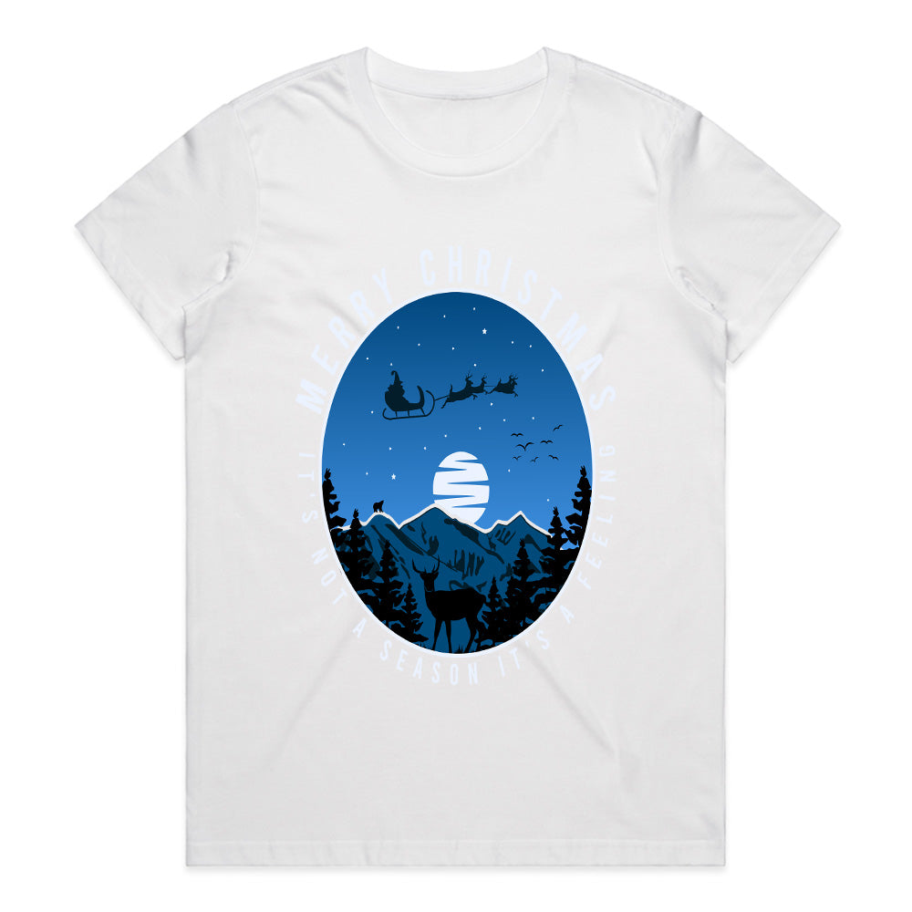 Moonlit Cheer: The Spirit of Christmas Tee