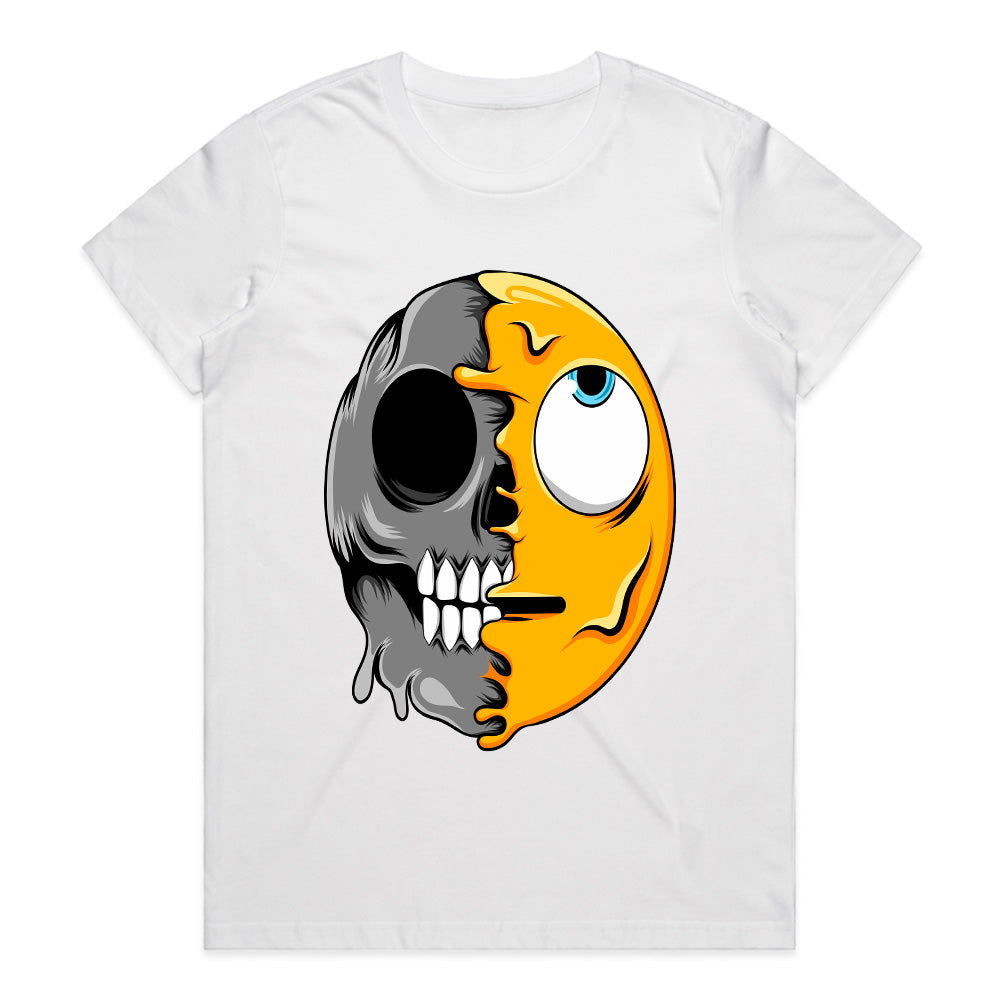 Split State – Skull & Emoji Chaos Tee