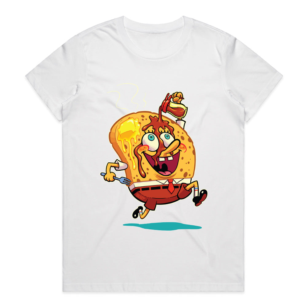 Happy Toasty: Breakfast Cartoon Mashup Tee
