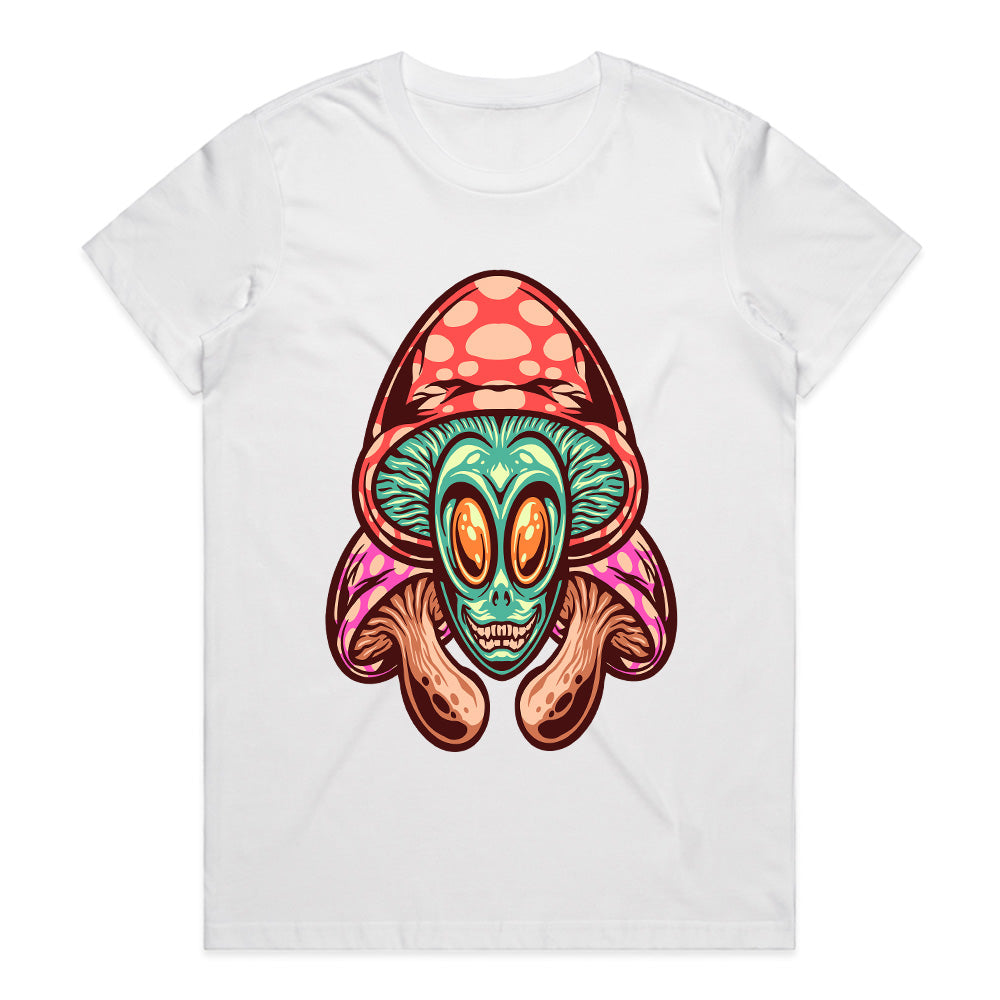 “Galactic Shroom Overlord” Psychedelic Alien Tee