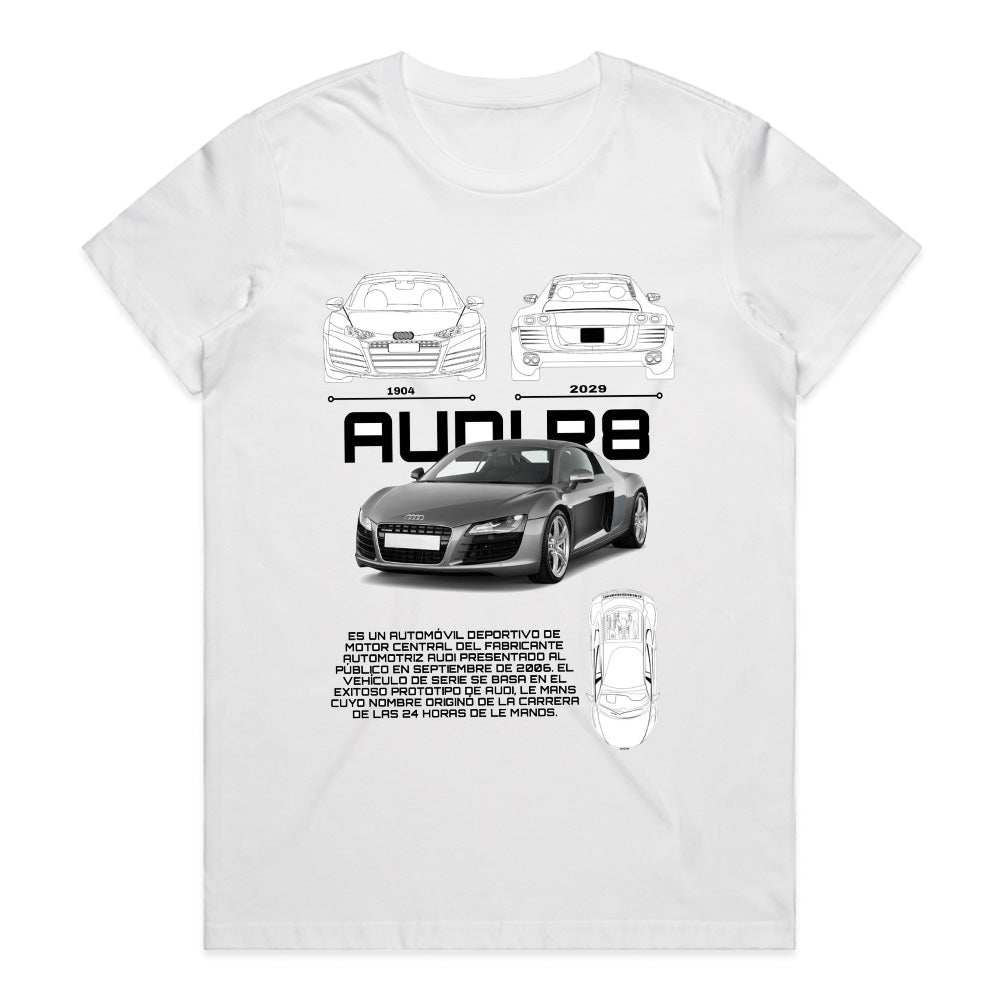 Audi R8 Supercar Blueprint T-Shirt