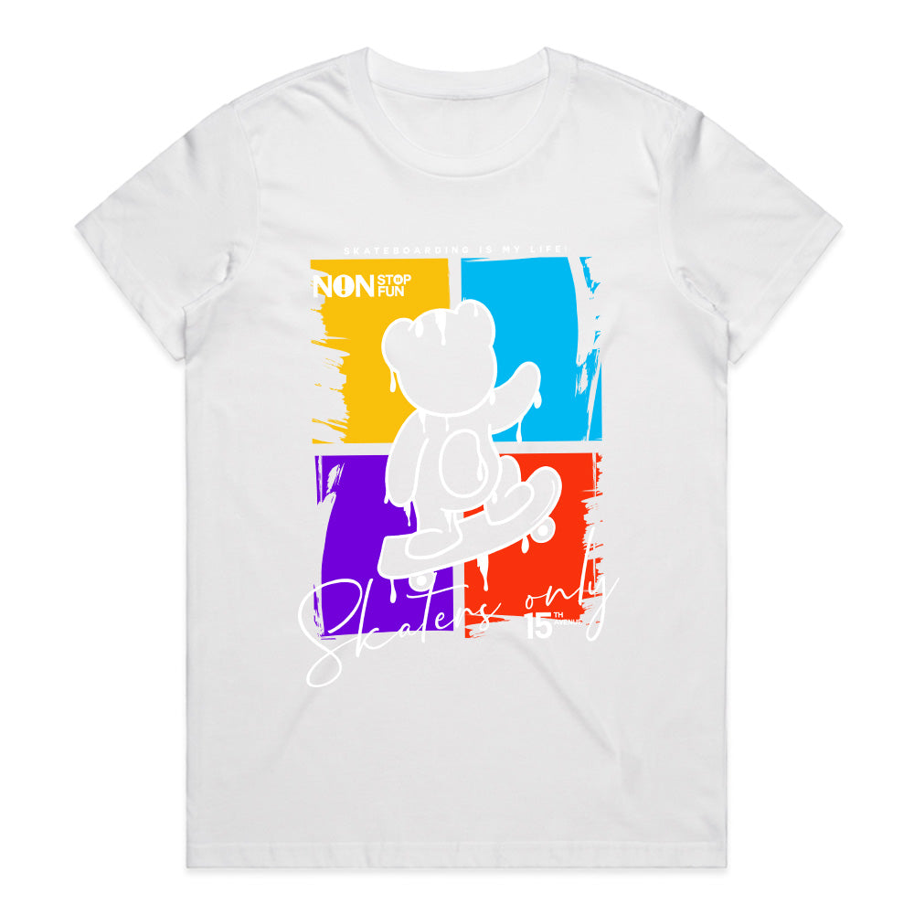 Skaters Only: Nonstop Fun Bear Tee