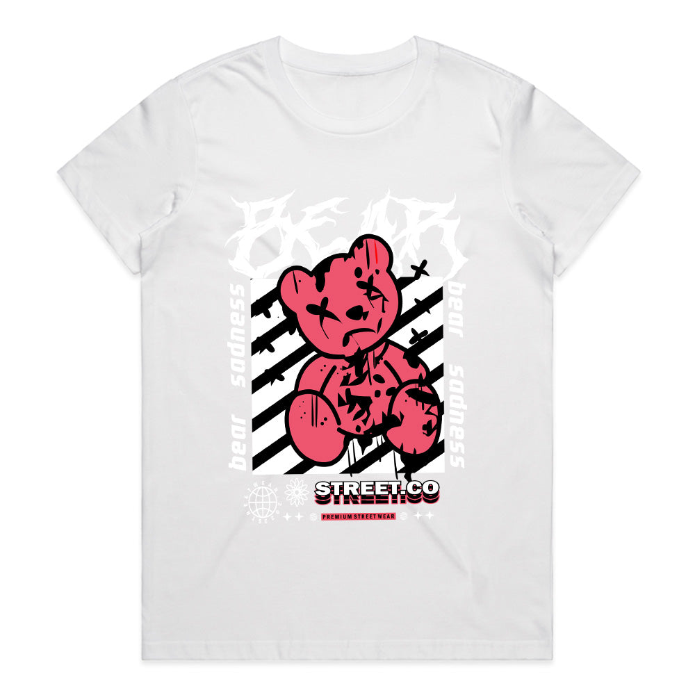 Shattered Stitch – Bear Sadness Street Tee