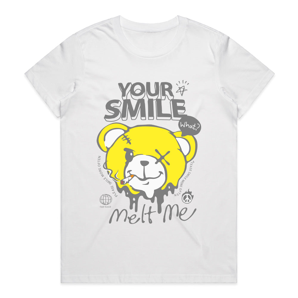 Melted Grin – Smile Drip Bear Tee