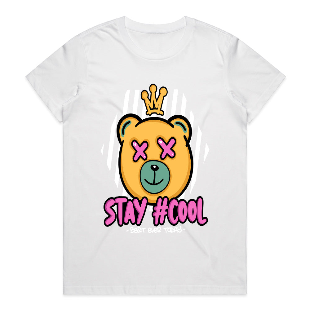 Crowned Chill – Stay #Cool Bear Tee